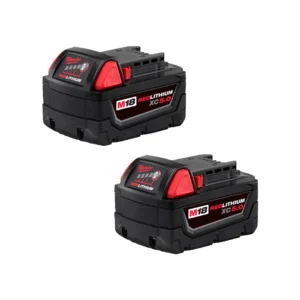 Juego de dos baterías M18 MILWAUKEE (REDLITHIUM XC3.0)