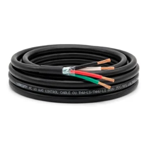 Cable de Control Multiconductor Cu 4 Conductores 10 AWG THW-LS/THHW-LS 600V PVC CT SR NE-BL, RO-VE VIAKON (Q142)