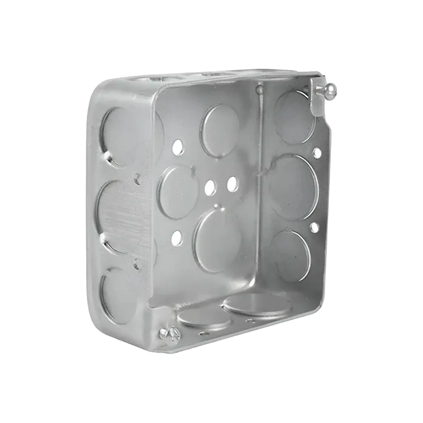 Caja de salida cuadrada galvanizada 4 x 4 pulgadas STEEL CITY (52151-1/2&3/4)