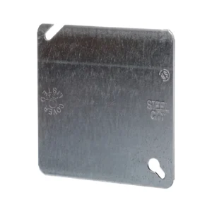 Tapa Ciega Metálica para Caja Eléctrica 4" X 4" STEEL CITY (52C1)