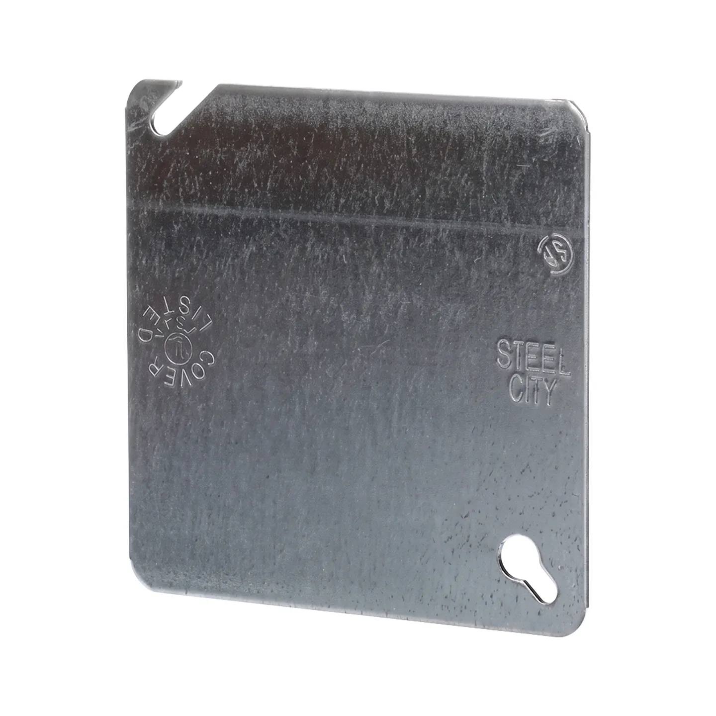 Tapa Ciega Metálica para Caja Eléctrica 4" X 4" STEEL CITY (52C1)
