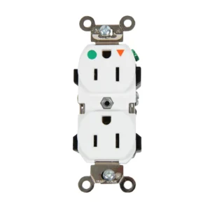 Tomacorriente Doble de Grado Hospitalario 15A-125V LEVITON (8200-IGW)