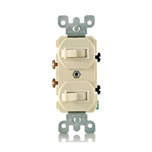 Apagador Doble 15 Amperios 125V LEVITON (5224-21)