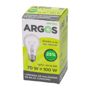 Foco halógeno de 70 W Bajo Consumo ARGOS (8900620)
