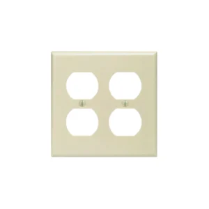 Placa de pared doble dúplex Marfil LEVITON (86016)