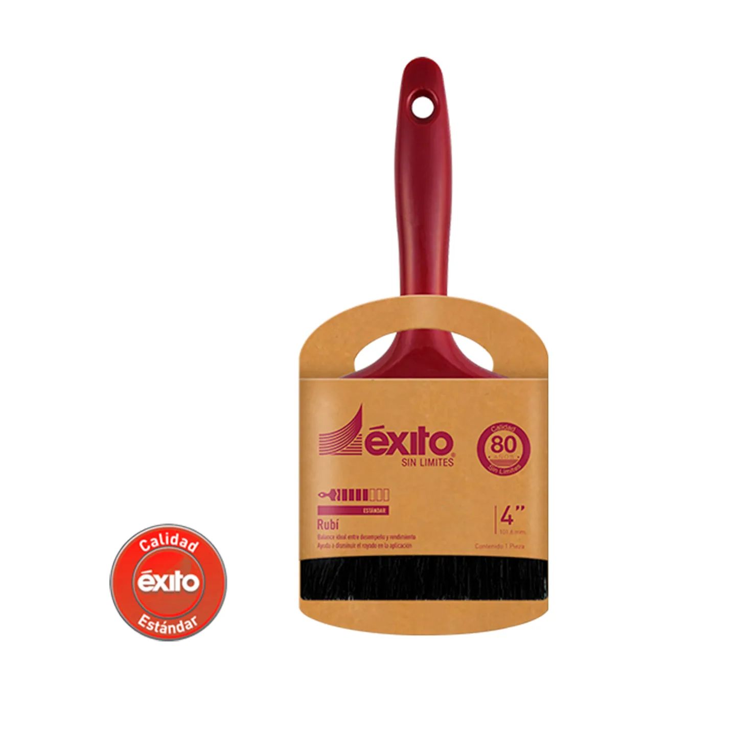 Brocha para Pintura de 4 Pulgadas RUBI 19AH022927