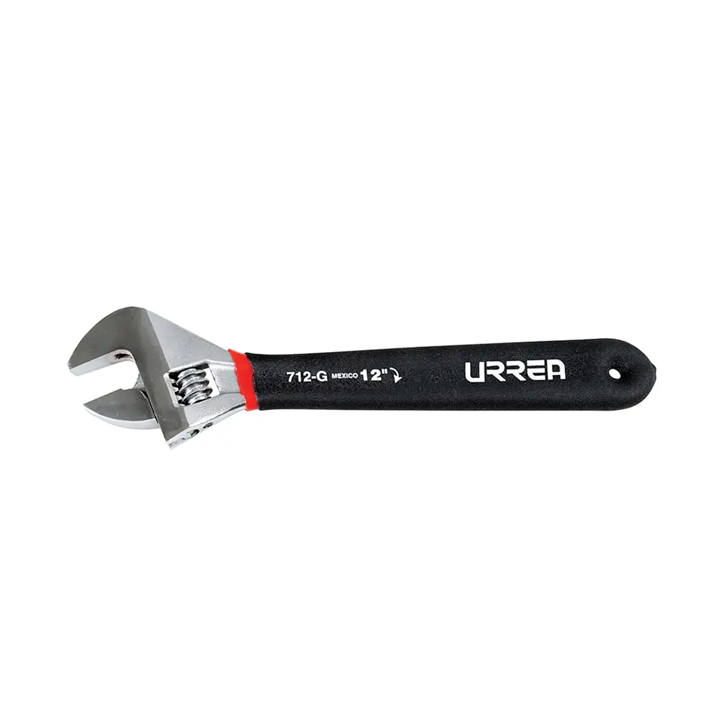 Llave Ajustable, Capacidad de Mordaza 1", Acero Fosfatizado, Longitud Total 8" URREA (708S)