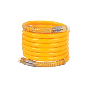 Manguera Neumática de Aire en Espiral 1/4" x 12 Pies Amarillo SPEEDAIRE (1VEH7)
