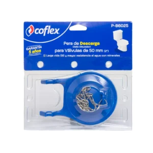 Pera De Descarga Para Sanitario Hule Y Pvc Cuerpo 2" Azul COFLEX (P-B6025)