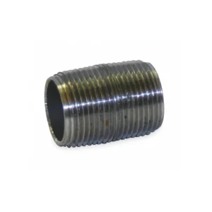 Niple Corto 1-1/4" Acero Negro, Rosca Cerrada Longitud General , Roscada En Ambos Extremos, Soldado, Cédula Del Tubo 40 (586-001)