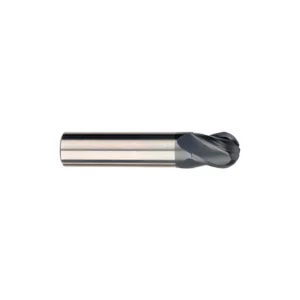 Cortador Vertical Punta de Bola de Carburo Sólido 1/8" x 3", 4 Filos con Recubrimiento AlTiN, Marca Imco (Modelo: 0338060)