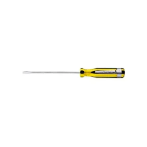Desarmador Plano Con Clip Para Bolsillo, 5-1/2", Ergonómico, 0.38", 4", 3/32", Plana STANLEY (66-102-A)