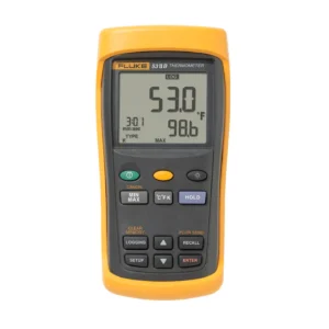 Termómetro Digital De Termopar, Conector De Sonda Tipo Miniatura Para Doble Entrada Fluke (Fluke-52-2)