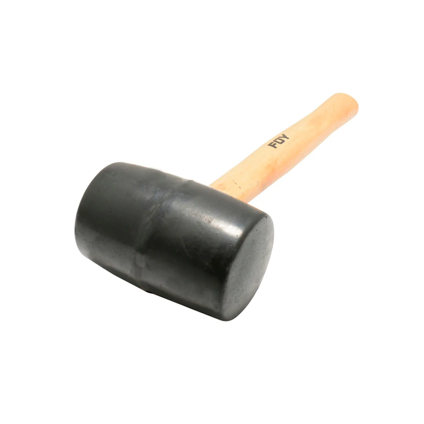 Mazo con cabeza de hule negro con mango de madera de 13 pulgadas FOY (141881)