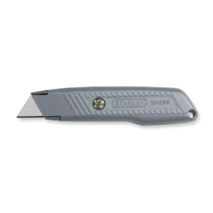 Navaja Utilitaria Cuchilla Fija Acero al Alto Carbono Mango Gris STANLEY (10-299)