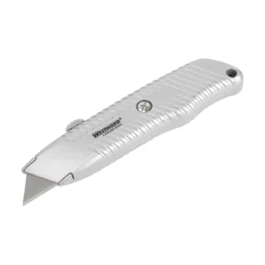 Navaja Utilitaria de Retracción Manual Acero Mango Plateado WESTWARD (19G963)