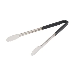 Pinza de Acero Inoxidable Bordes Festoneados y Mango Kool-Touch Negro VOLLRATH (4781620)