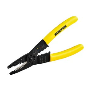 Pinza Pelacables de 10 a 26 AWG de 6 Pulgadas, Color Amarillo, SURTEK (PLC6)