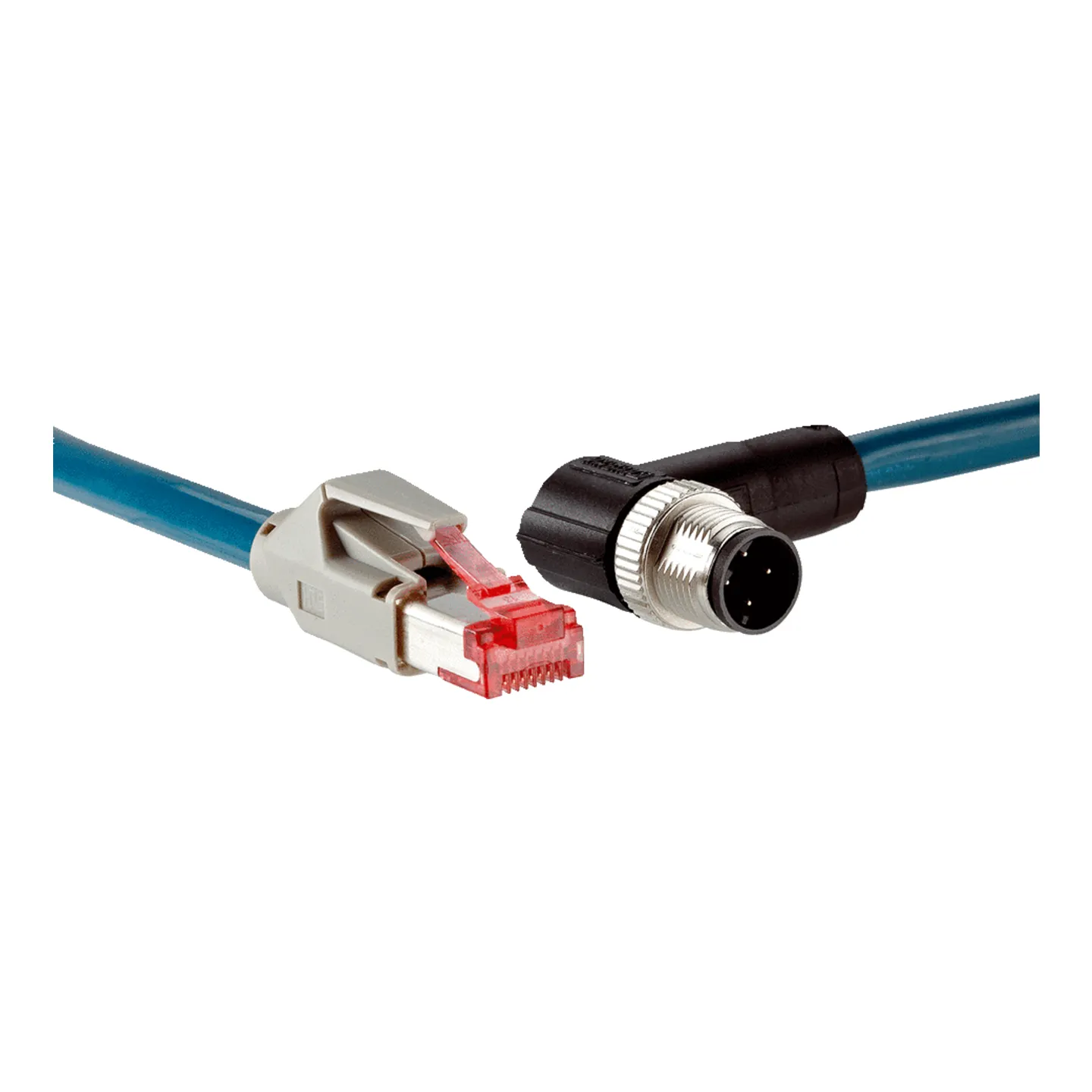 Cable de Red Ethernet M12 a RJ45 de 2 Metros, SICK (6045287)