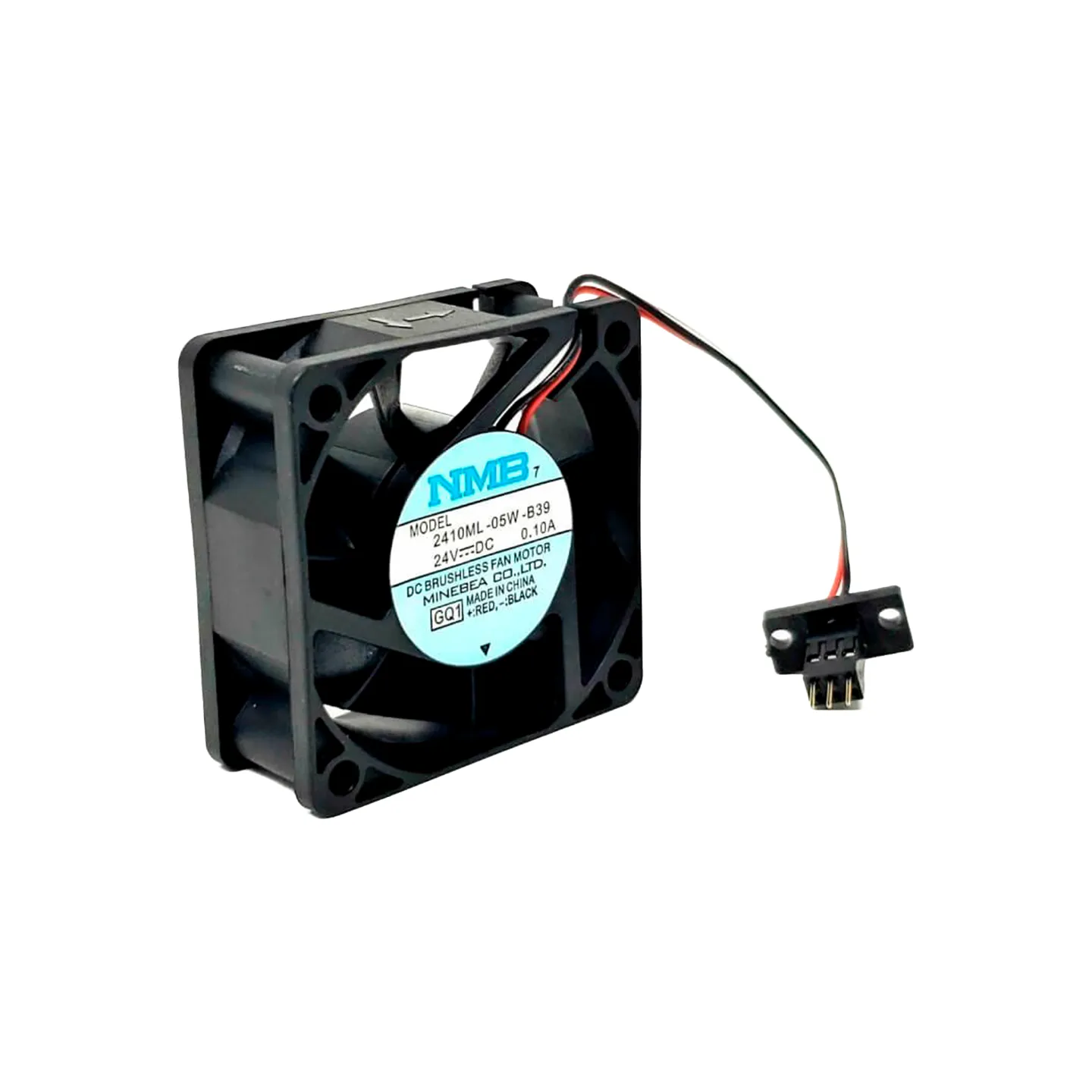 Ventilador Axial de Enfriamiento DC 24 V 60 x 60 x 25 mm, NMB (2410ML-05W-B39)