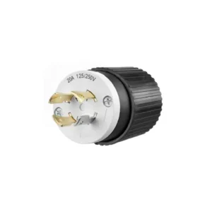 Clavija de Bloqueo NEMA L14-20P 20 A 125/250 V de 3 Polos 4 Hilos, LEVITON (71420NP)