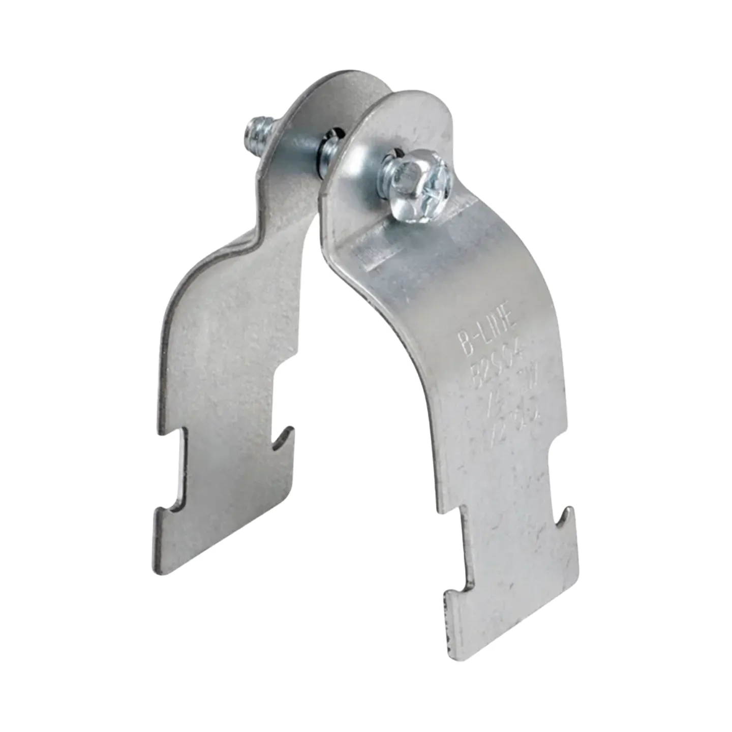 Abrazadera para Riel Unistrut de Acero Galvanizado para Tubo Conduit EMT de 3/4 Pulg, CROUSE-HINDS (B2002PA ZN)