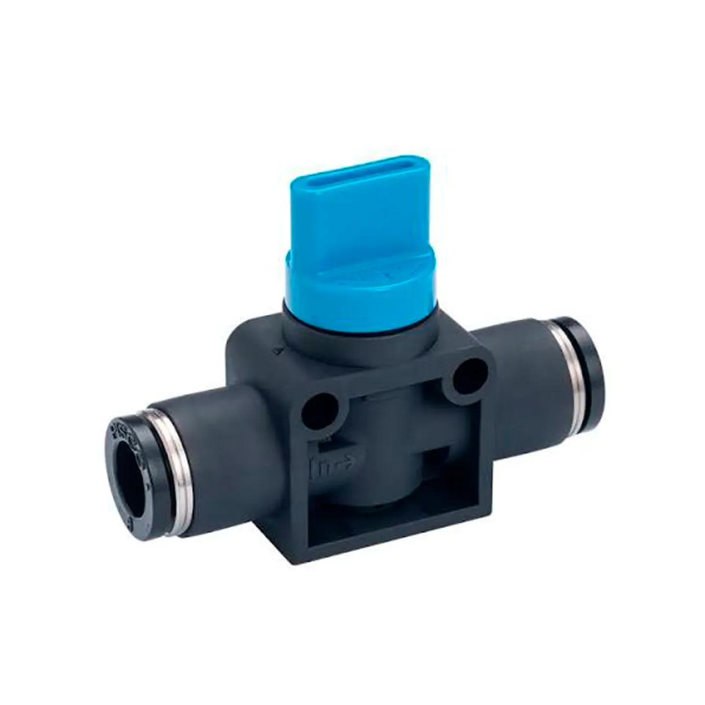 Válvula de Corte Rápido Manual Recta Tubo a Tubo de 3/8 x 3/8 Pulg Serie HV, PISCO (HV3/8-3/8)