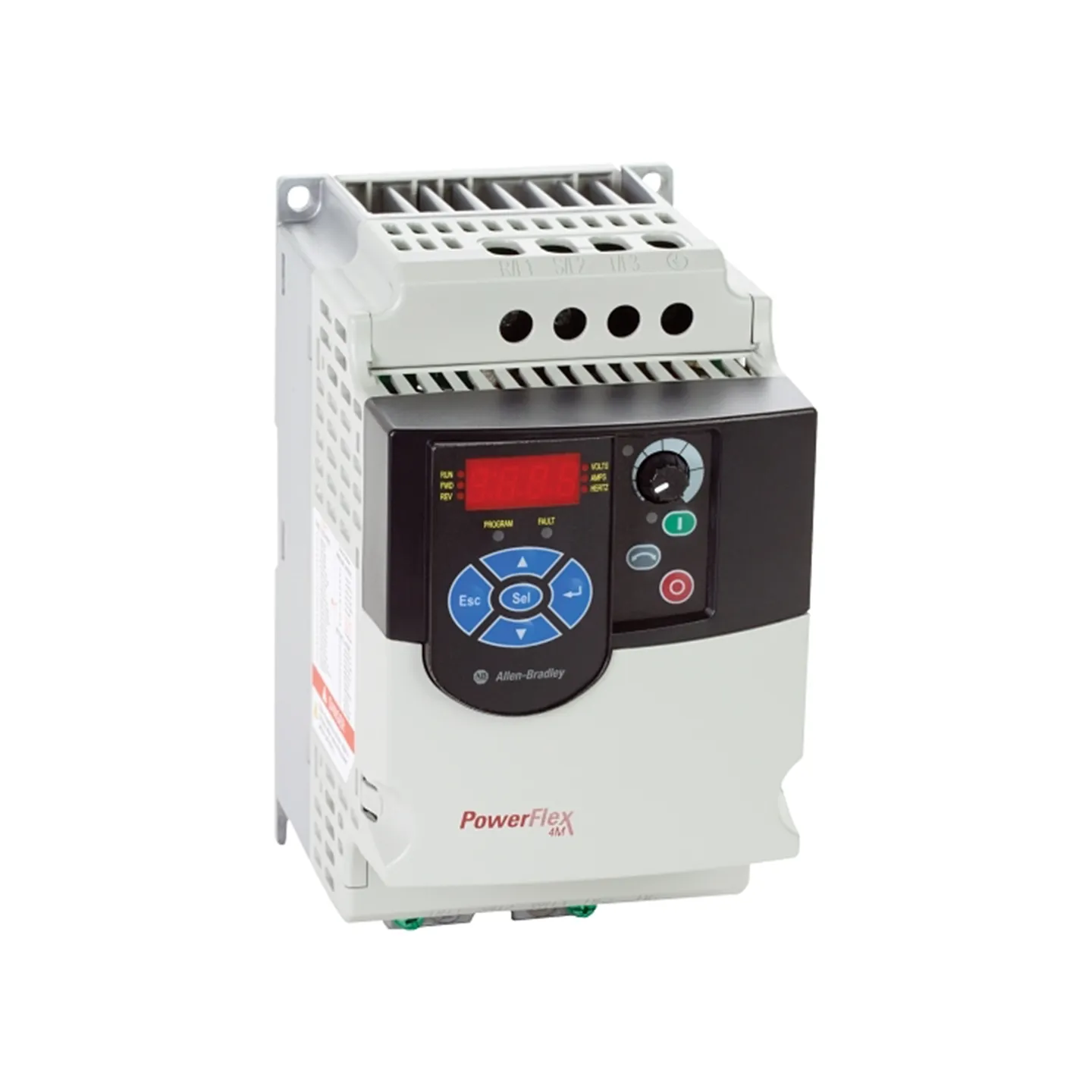Variador de Frecuencia CA PowerFlex 4M 480 V CA 3F 2.2 kW (3 HP) 6 A con Teclado Digital Fijo, ALLEN-BRADLEY (22F-D6P0N103)