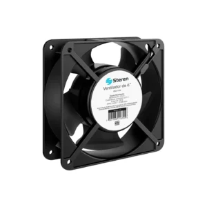 Ventilador Axial de Enfriamiento 120 x 120 x 38 mm 115 V CA con Balero y Aspas Metálicas, STEREN (VN4-117M)