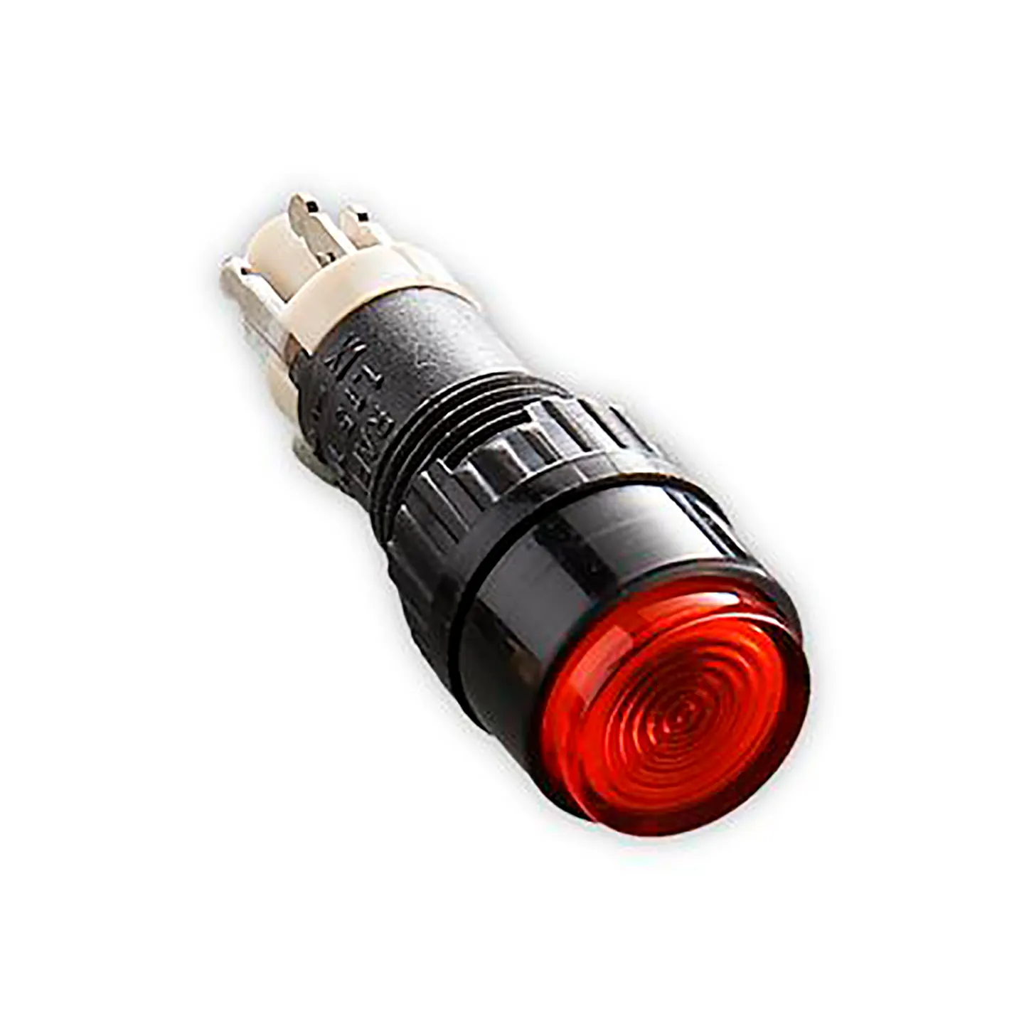 Interruptor de Botón Pulsador Luminoso 1NC / 1NO Off-(On) 500 mA Serie LUMOTAST 75, RAFI (1.15.106.501/1300)