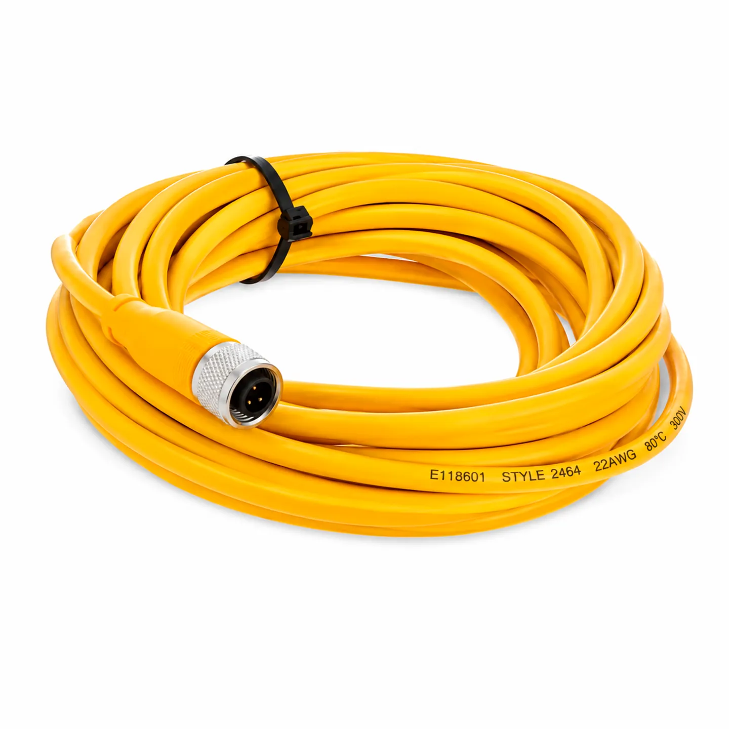 Cable de Conexión Recto Hembra M8 de 3 Pines 5 Metros Amarillo, BALLUFF (BCC050Z)