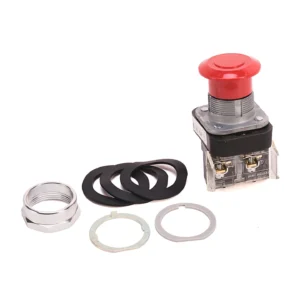 Botón de Paro de Emergencia Tipo Hongo Push-Pull 2 Posiciones No Iluminado 1 N.A. / 1 N.C. 30.5 mm Rojo Serie 800T, ALLEN-BRADLEY (800T-FX6A1)