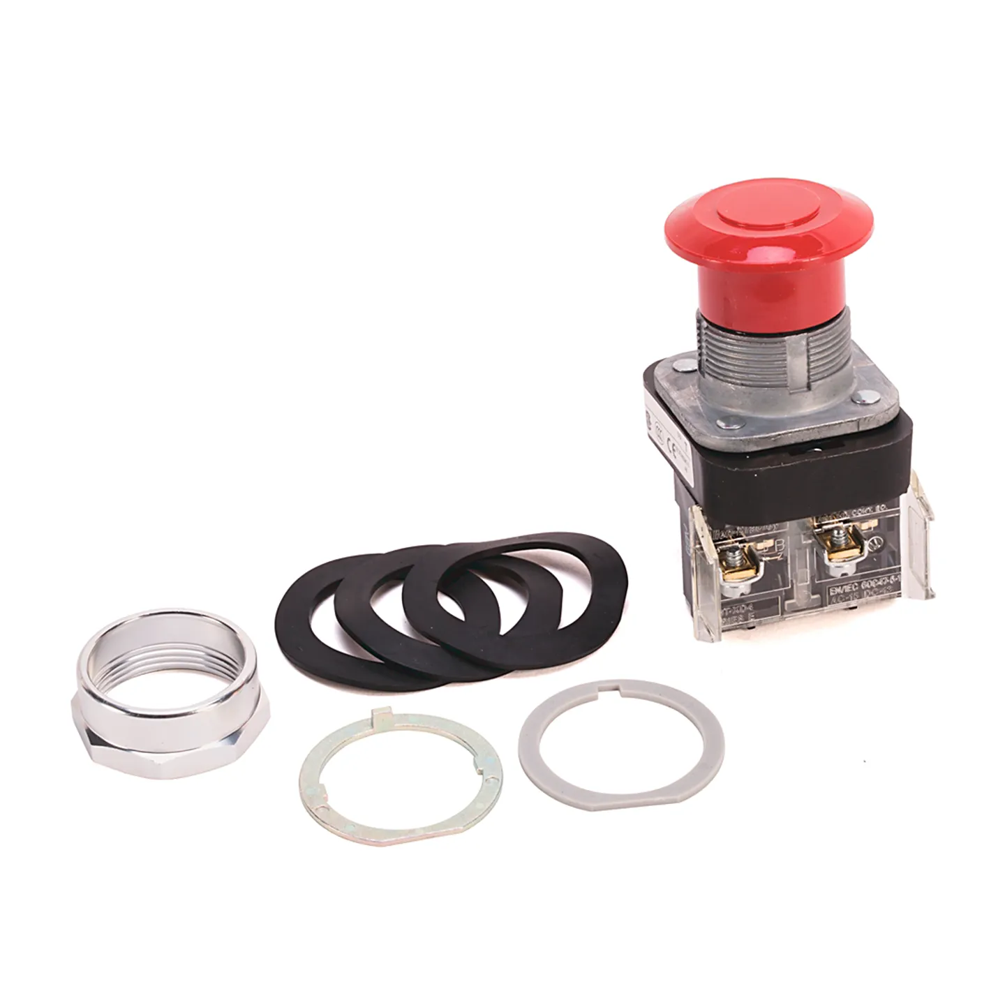 Botón de Paro de Emergencia Tipo Hongo Push-Pull 2 Posiciones No Iluminado 1 N.A. / 1 N.C. 30.5 mm Rojo Serie 800T, ALLEN-BRADLEY (800T-FX6A1)