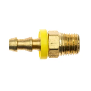 Conector Espiga para Manguera Lock-On de Latón 3/8" a Rosca Macho 3/8" NPT Serie Lock-On, GATES (6LOC-6RMP)