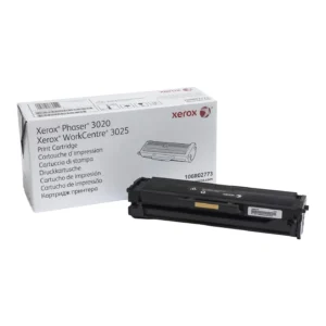 Cartucho de Tóner Negro Original Capacidad Estándar 1,500 Páginas para Phaser 3020 / WorkCentre 3025, XEROX (106R02773)