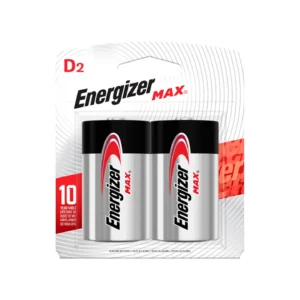Pilas Alcalinas Tamaño D 1.5V (Paquete con 2 pzas) Serie MAX, ENERGIZER (E95BP-2)